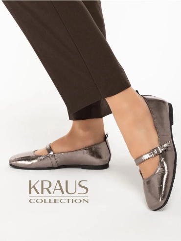 Балетки Kraus Collection серебристый