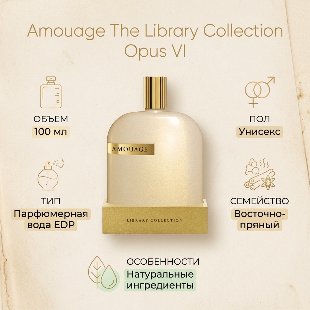 Amouage The Library Collection Opus VI парфюмерная вода EDP 100 мл, унисекс