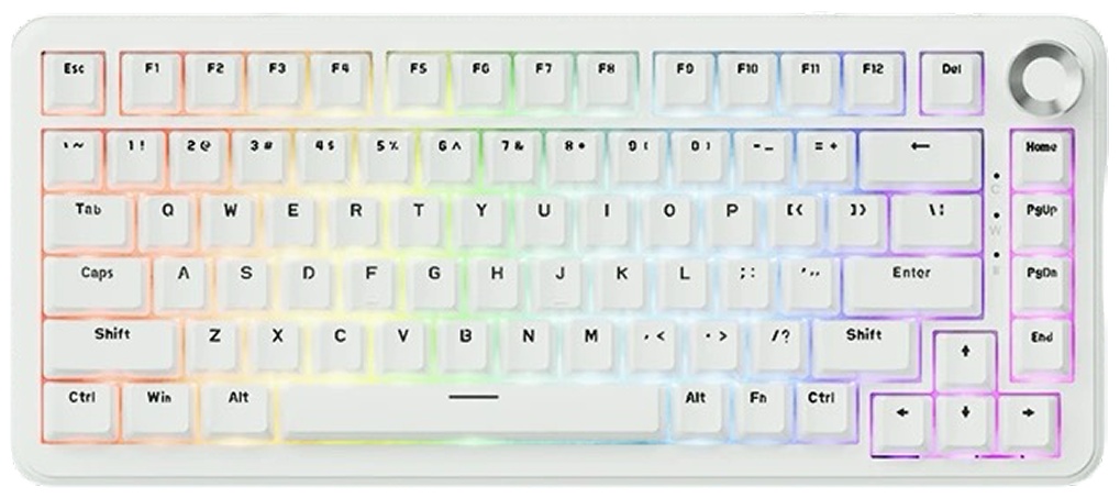 Клавиатура Ajazz AK820 Max HE Plus белый