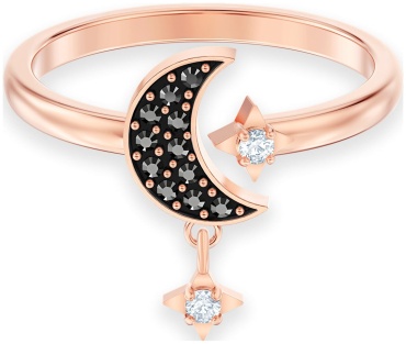 Кольцо Swarovski 5515666 размер 18 бижутерный сплав, кристаллы Swarovski, золотистый