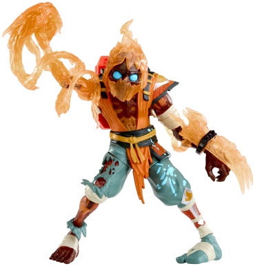 Ninjombie Ниндзомби игровой набор фигурка со слаймом Скорстрайк Scorchstrike 68759 18 см 1 шт