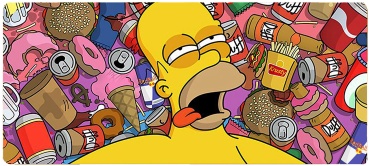 Homer Simpson Print 900x400x3 мм рисунок