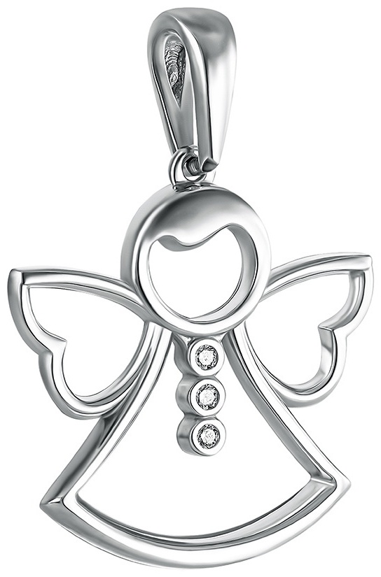 Подвеска Lucente Silver 13-0330 вес 1.907 г серебро, фианит