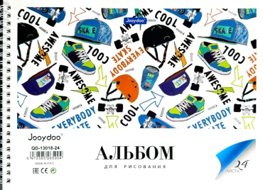 Альбом для рисования А4 на пружине 24 листа,"Вид 3"