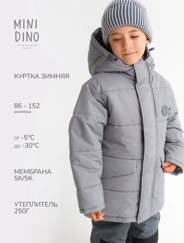 Зимняя куртка Minidino серый