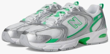Кроссовки New Balance белый, зеленый