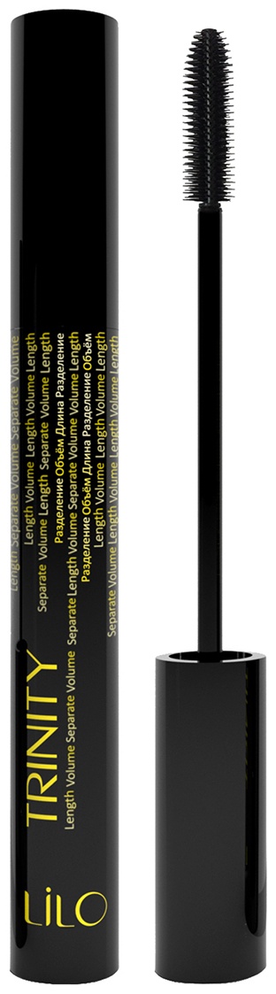 Тушь для ресниц LILO TRINITY Volume Length Separate для объема, удлиняющая черный