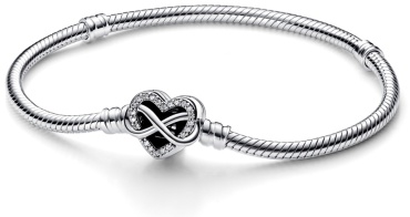 PANDORA «Семья – навсегда и навечно» 592645C01-16 длина 16 см, вес 13.1 г серебро, плетение снейк