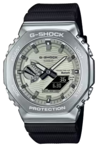 Кварцевые CASIO GBM-2100A-8BER сталь, полимер