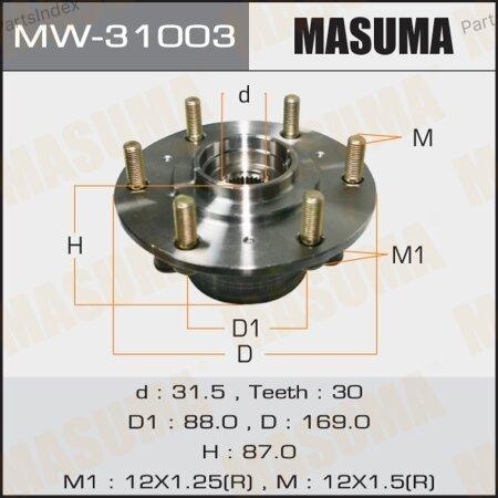 Masuma Подшипник Ступицы Колеса Со Ступицей (комплект) MW31003