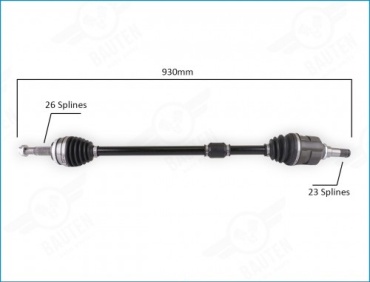 CCL привод колеса в сборе 43410-02572 TOYOTA COROLLA E150 06-14 правый1.6л