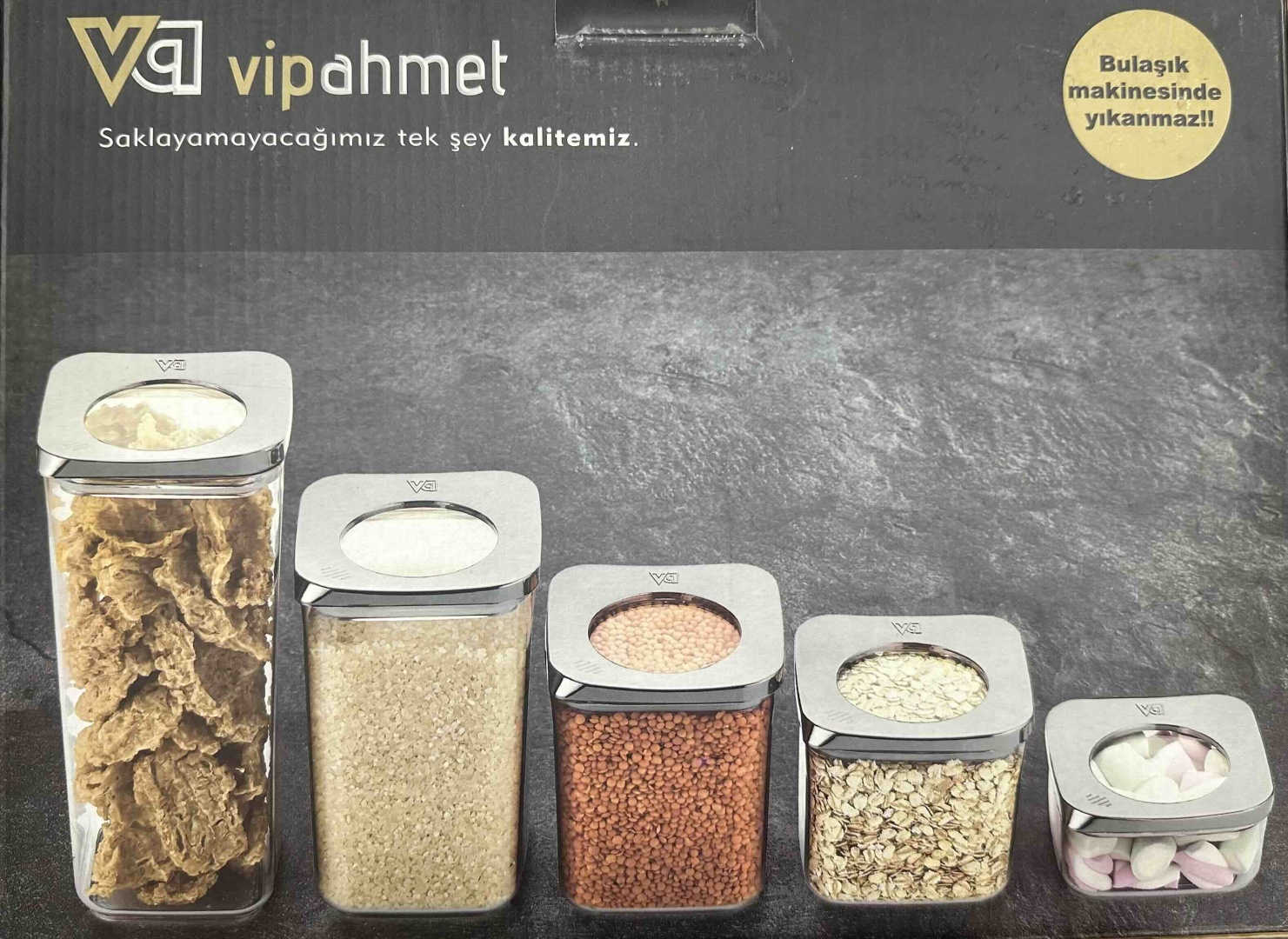 Vip Ahmet набор контейнеров VP-285, пластик