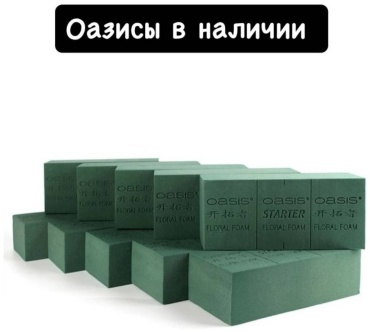 Флористическая пена Оазис для цветов 100 шт