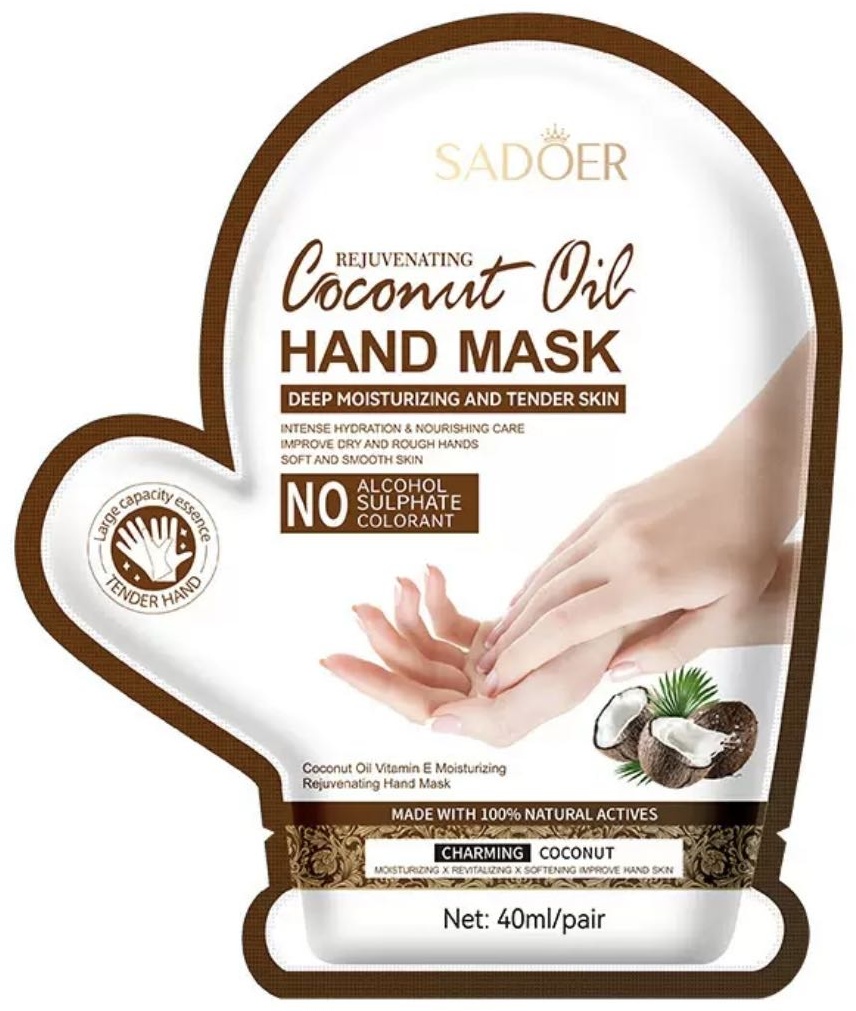 SADOER перчатки для рук Coconut Oil 1 пара