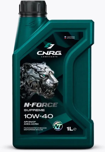 Полусинтетическое C.N.R.G. Force Supreme 10W-40 SN/CF 10W-40 1 л