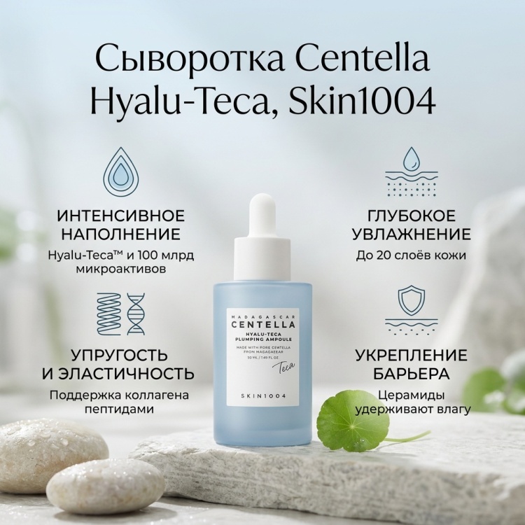 Skin1004 сыворотка Centella Hyalu-Teca Plumping Ampoule 50ml для лица 50 мл