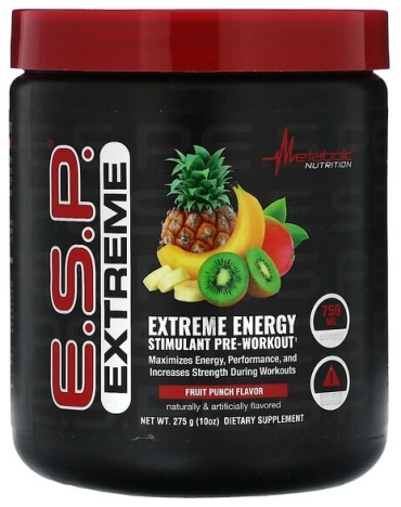 Metabolic Nutrition ESP Extreme Energy Stimulant перед тренировкой fruit punch