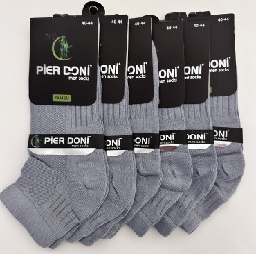 Носки PIER DONI 6 пар светло-серый 40-44