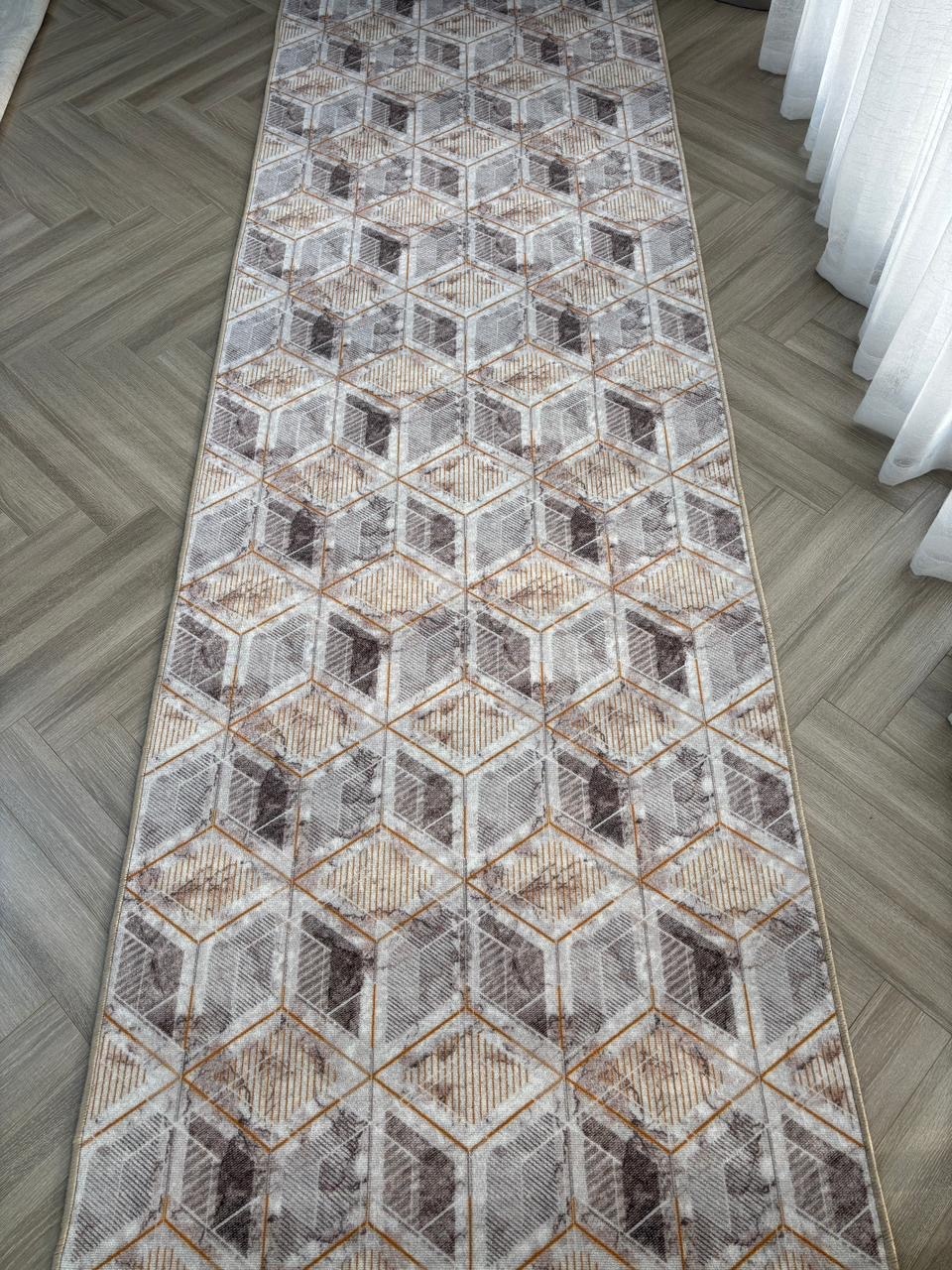 Ковровая дорожка S&M Сomfort безворсовая, полипропилен, 120 см x 2 м