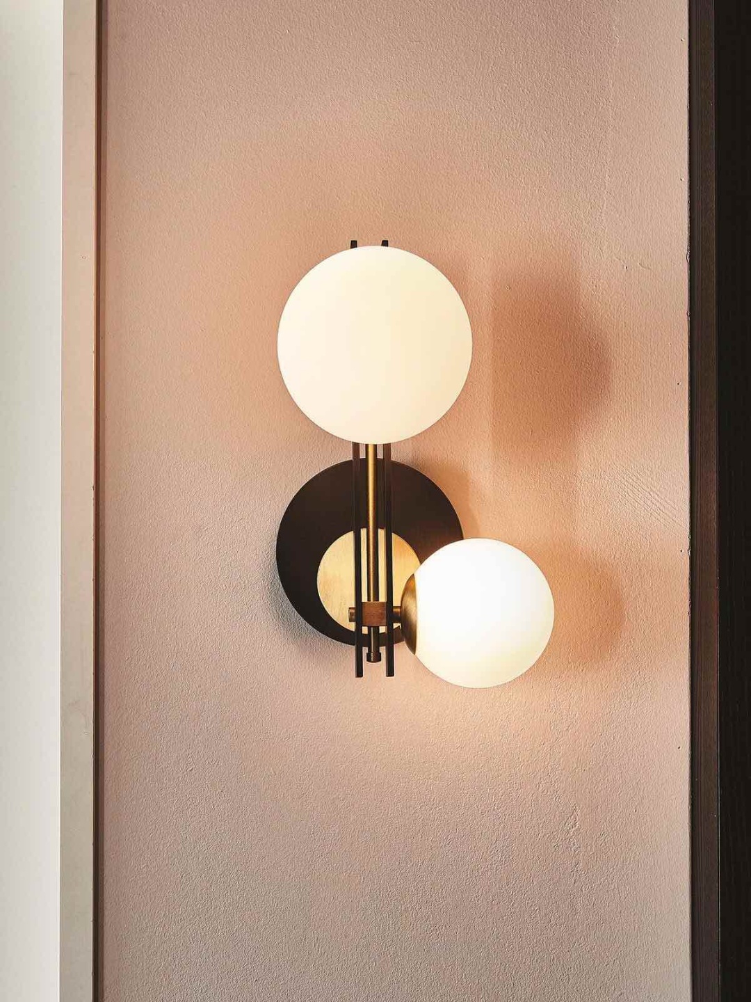 Бра настенный Dara led G9, черный, латунь