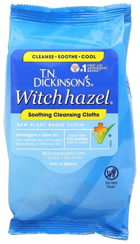 Dickinson Brands Witch Hazel салфетки для снятия макияжа из нетканого материала 25 шт