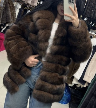 Шуба коричневый