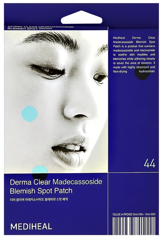 Патчи Mediheal точечные DERMA CLEAR с мадекассосидом противовоспалительные 44 шт