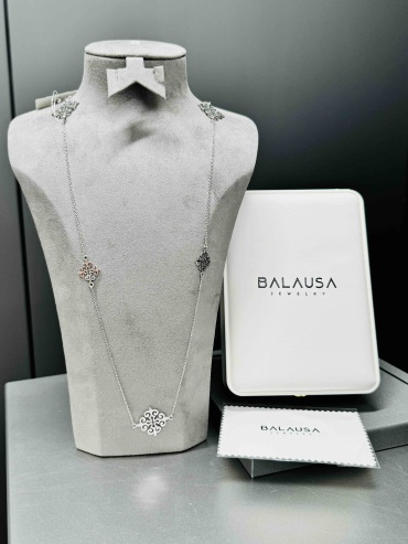 Сотуар Balausa Jewelry SR018 длина 80 см вес 10.9 г серебро, без вставок