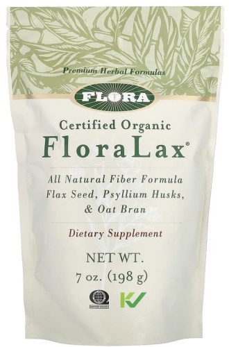 FLORA овсяные отруби, семена льна FloraLax 198 г