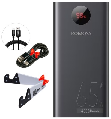 Внешний аккумулятор Romoss PEA40S 40000 мАч черный