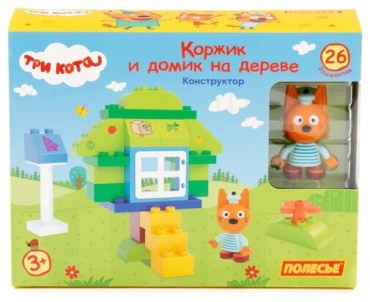 Конструктор Полесье Коржик дом 77216, деталей 26 шт