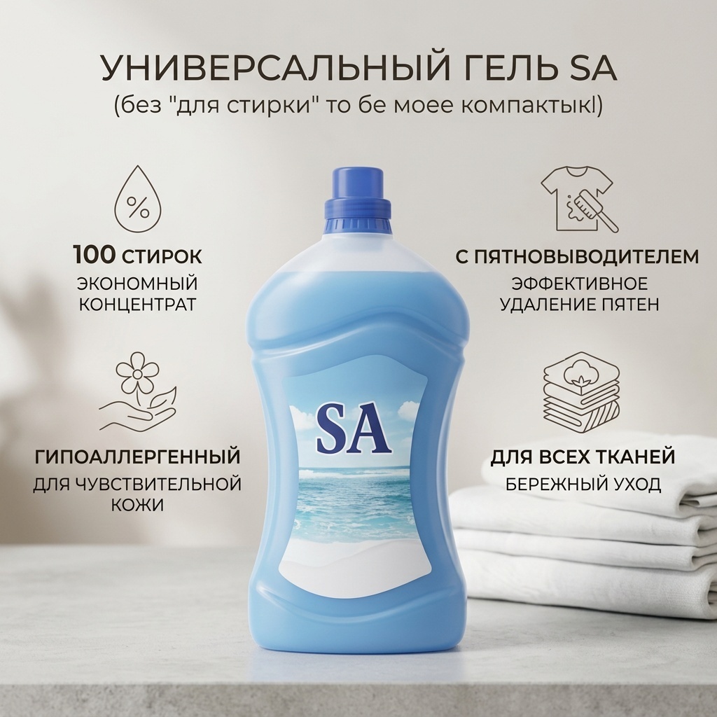SA Универсальное жидкое средство для стирки 5 кг