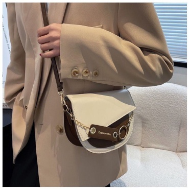Сумка кросс-боди Fashion&Bag экокожа белый, коричневый