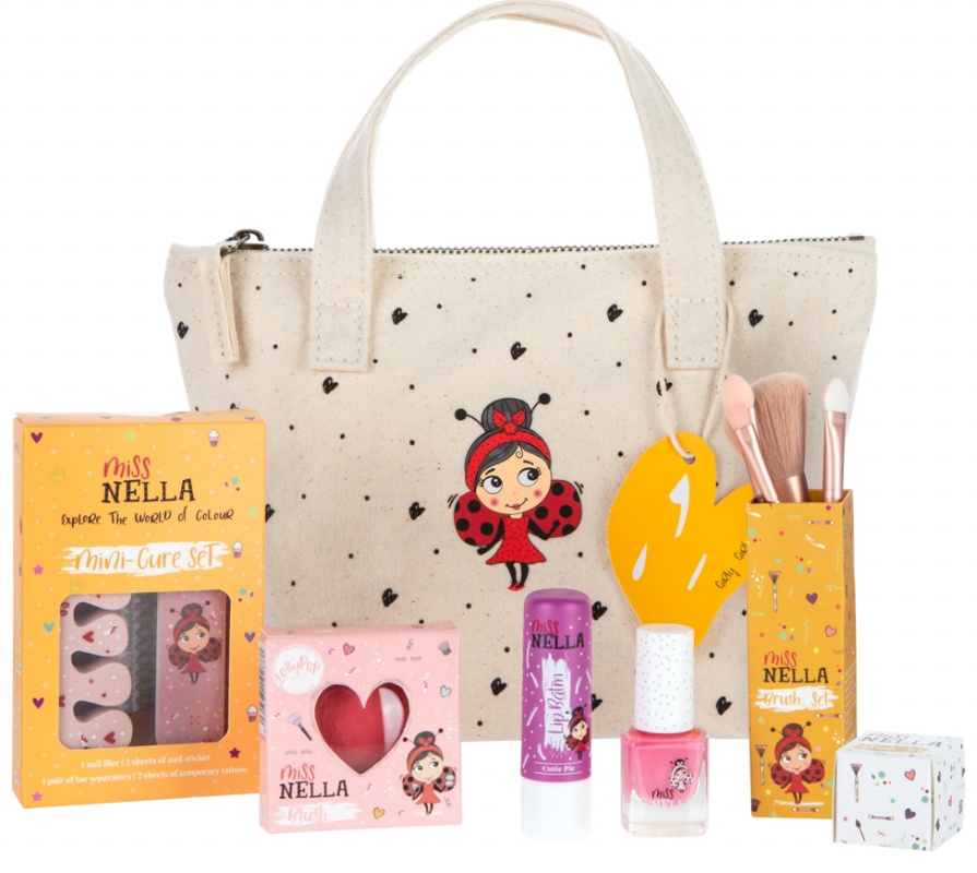 Miss Nella Miss Nella Girly Girl Essentials Pink Edition Детский подарочный набор в сумочке набор 3+