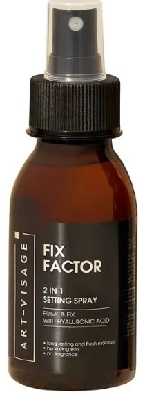 Art-Visage ФИКСАТОР МАКИЯЖА 2 В 1 FIX FACTOR 105МЛ 02 НЕЙТРАЛЬНЫЙ фиксатор макияжа для лица 105 мл
