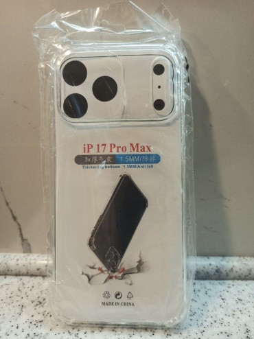 Чехол для Apple iPhone 17 Pro Max прозрачный