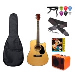 Гитара акустическая M&amp;S AG 4171 CE NT в комплекте с аксессуарами бежевый