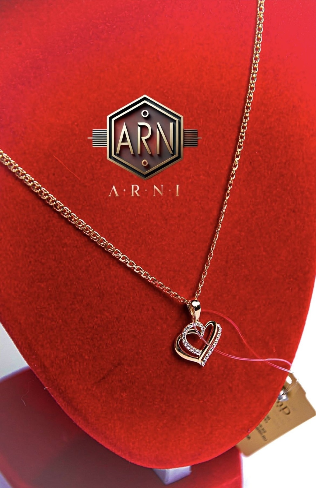 Колье ARNI Ar60 длина 55 см вес 3.85 г золото, фианит