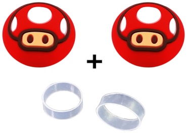 Накладки Super Mario Red Mushroom Protection Caps красный