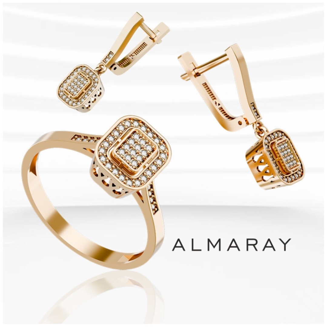 ALMARAY Moon1337 вес 6.3 г золото, фианит