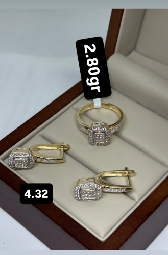 MIRSADO GOLD 123 вес 7.12 г золото, фианит