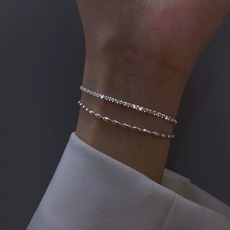 Dassy l3 Регулируется до 20 см длина 17 см, вес 3.99 г сплав покрытый серебром 925, плетение отсутствует