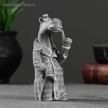 Сувениры из мраморной крошки статуэтка Фигурка «Конь в пальто», 12 см 12 см, мрамор