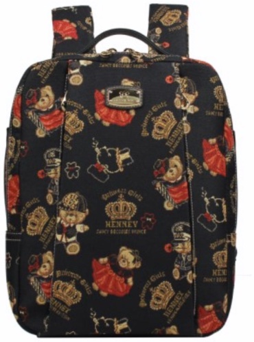 Рюкзак Henney Bear London гобелен черный