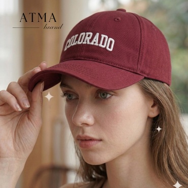 Кепка ATMA brand размер универсальный, бордовый