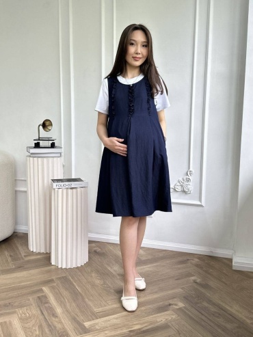 Сарафан, для беременных Sweetmama.kz синий