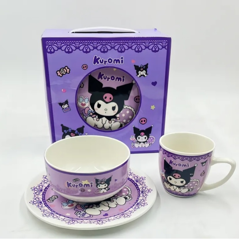 Сервиз детский Kuromi 3 в 1