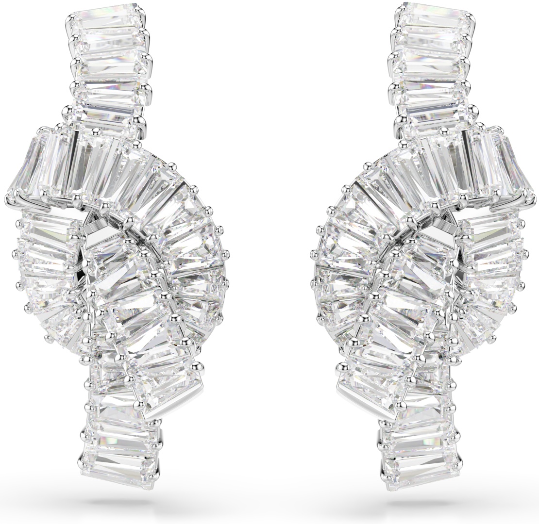 Серьги Swarovski ювелирный сплав, кристаллы Swarovski