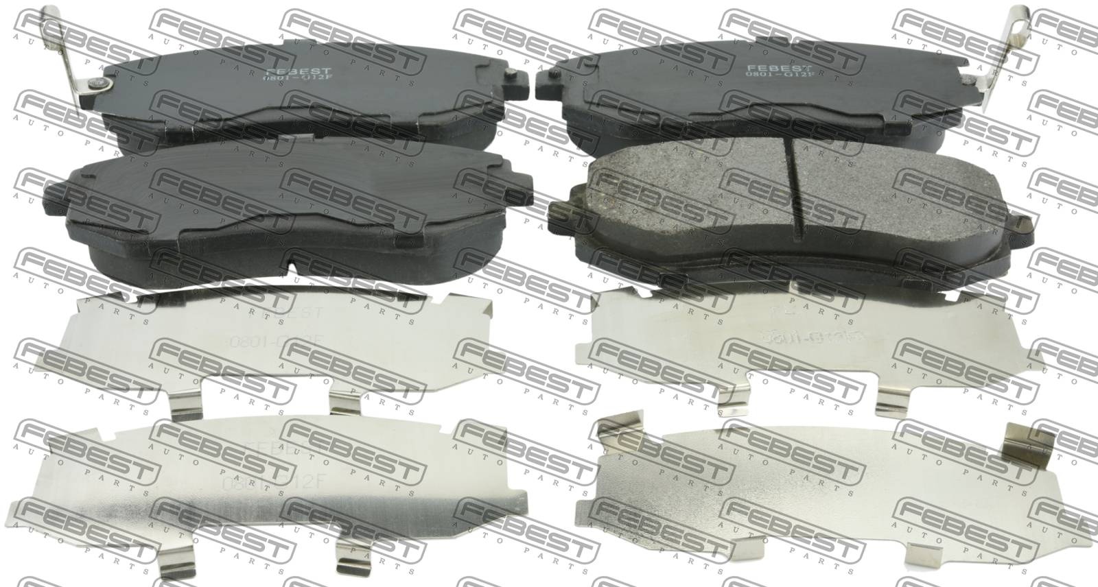 Колодки FEBEST передние 0801G12F