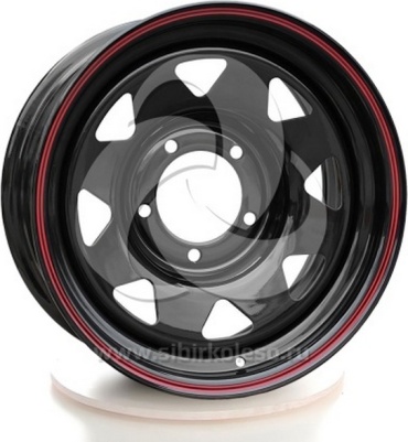 Grizzly SW01 (1171) Shinning Black With 2 Red Line 73.1 7x16/5x114.3 D73.1 ET0 4 диска черный, серебристый, графит